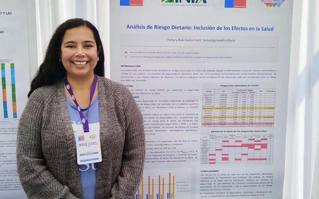 Laboratorio de Plaguicidas y Medio Ambiente de INIA La Platina participó en Jornadas Científicas del Instituto de Salud Pública (ISP)