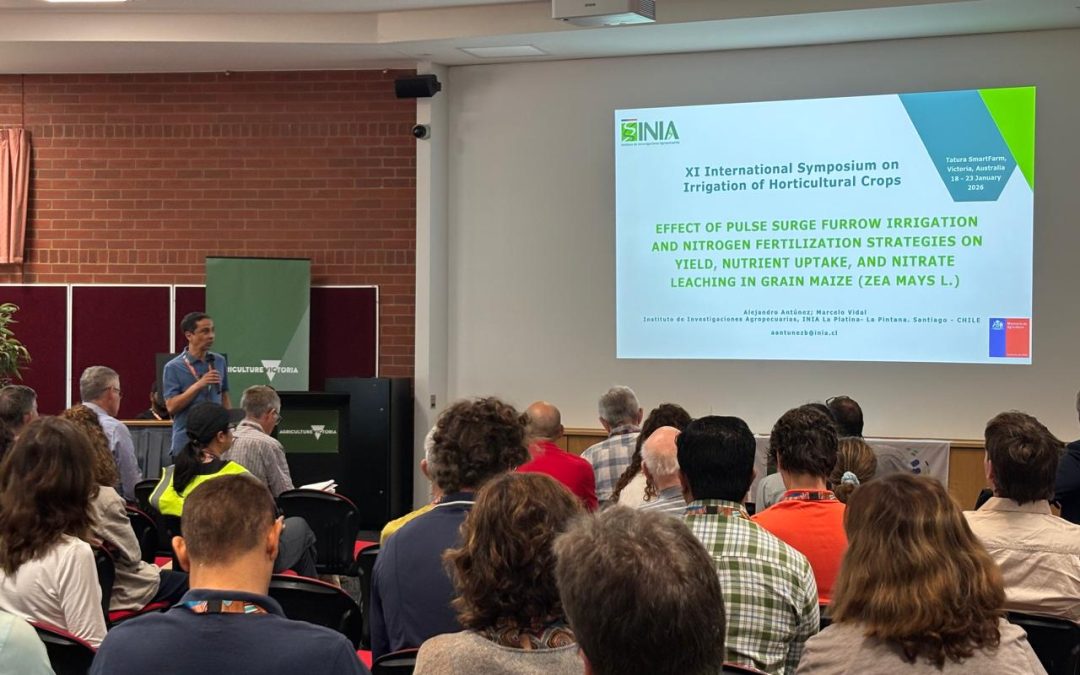 Investigaciones sobre riego eficiente desarrolladas en INIA La Platina fueron presentadas en simposio internacional en Australia