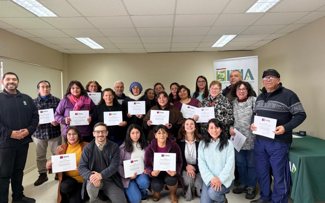 Cerca de 30 agricultores del Ranco se capacitan en riego y calidad de aguas para enfrentar la escasez hídrica